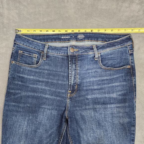 Old Navy Jeans High Rise RockStar Super Skinny Size 14 - Picture 8 of 10
